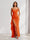 Sheath/Column One-Shoulder Pleated Ruffle Bridesmaid Dresses with Split Side