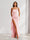 Sheath/Column One-Shoulder Pleated Ruffle Bridesmaid Dresses with Split Side