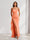 Sheath/Column One-Shoulder Pleated Ruffle Bridesmaid Dresses with Split Side