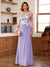 A-Line/Princess Scoop Long Sleeves Floor-Length Ruched Mother of the Bride Dresses With Appliques