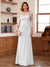 A-Line/Princess Scoop Long Sleeves Floor-Length Ruched Mother of the Bride Dresses With Appliques