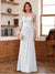 A-Line/Princess Scoop Long Sleeves Floor-Length Ruched Mother of the Bride Dresses With Appliques