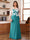 A-Line/Princess Scoop Long Sleeves Floor-Length Ruched Plus Size Mother of the Bride Dresses With Appliques