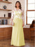 A-Line/Princess Scoop Long Sleeves Floor-Length Ruched Plus Size Mother of the Bride Dresses With Appliques