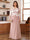 A-Line/Princess Scoop Long Sleeves Floor-Length Ruched Plus Size Mother of the Bride Dresses With Appliques