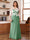 A-Line/Princess Scoop Long Sleeves Floor-Length Ruched Plus Size Mother of the Bride Dresses With Appliques