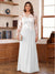 A-Line/Princess Scoop Long Sleeves Floor-Length Ruched Plus Size Mother of the Bride Dresses With Appliques