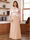 A-Line/Princess Scoop Long Sleeves Floor-Length Ruched Plus Size Mother of the Bride Dresses With Appliques