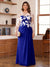 A-Line/Princess Scoop Long Sleeves Floor-Length Ruched Plus Size Mother of the Bride Dresses With Appliques
