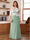 A-Line/Princess Scoop Long Sleeves Floor-Length Ruched Plus Size Mother of the Bride Dresses With Appliques