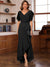 Trumpet/Mermaid V-Neck Short Sleeves Ruched Mother of the Bride Dresses with Ruffles
