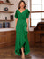 Trumpet/Mermaid V-Neck Short Sleeves Ruched Mother of the Bride Dresses with Ruffles