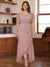 Trumpet/Mermaid V-Neck Short Sleeves Ruched Plus Size Mother of the Bride Dresses with Ruffles