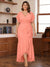 Trumpet/Mermaid V-Neck Short Sleeves Ruched Plus Size Mother of the Bride Dresses with Ruffles