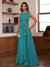 A-Line/Princess Crew Neck Sleeveless Mother of the Bride Dresses with Appliques & Ruffles