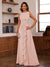 A-Line/Princess Crew Neck Sleeveless Mother of the Bride Dresses with Appliques & Ruffles