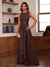 A-Line/Princess Crew Neck Sleeveless Mother of the Bride Dresses with Appliques & Ruffles