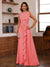 A-Line/Princess Crew Neck Sleeveless Mother of the Bride Dresses with Appliques & Ruffles