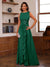 A-Line/Princess Crew Neck Sleeveless Mother of the Bride Dresses with Appliques & Ruffles
