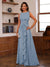 A-Line/Princess Crew Neck Sleeveless Mother of the Bride Dresses with Appliques & Ruffles