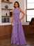 A-Line/Princess Crew Neck Sleeveless Mother of the Bride Dresses with Appliques & Ruffles