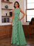A-Line/Princess Crew Neck Sleeveless Mother of the Bride Dresses with Appliques & Ruffles