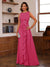 A-Line/Princess Crew Neck Sleeveless Mother of the Bride Dresses with Appliques & Ruffles