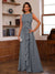 A-Line/Princess Crew Neck Sleeveless Mother of the Bride Dresses with Appliques & Ruffles