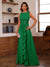 A-Line/Princess Crew Neck Sleeveless Mother of the Bride Dresses with Appliques & Ruffles