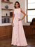 A-Line/Princess Crew Neck Sleeveless Mother of the Bride Dresses with Appliques & Ruffles