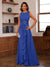 A-Line/Princess Crew Neck Sleeveless Mother of the Bride Dresses with Appliques & Ruffles