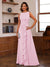 A-Line/Princess Crew Neck Sleeveless Mother of the Bride Dresses with Appliques & Ruffles