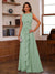 A-Line/Princess Crew Neck Sleeveless Mother of the Bride Dresses with Appliques & Ruffles