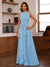 A-Line/Princess Crew Neck Sleeveless Mother of the Bride Dresses with Appliques & Ruffles