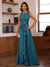 A-Line/Princess Crew Neck Sleeveless Mother of the Bride Dresses with Appliques & Ruffles