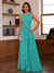 A-Line/Princess Crew Neck Sleeveless Mother of the Bride Dresses with Appliques & Ruffles