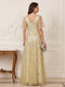 A-Line/Princess V-Neck Floor-Length Mother of the Bride Dresses with Appliques