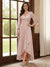 A-Line/Princess 3/4 Sleeves Asymmetrical Mother of the Bride Dresses with Lace & Ruffles