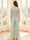 Jumpsuit 2 Pieces Scoop Half Sleeves Floor-Length Mother of the Bride Dresses with Lace & Ruffles