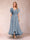 A-Line/Princess V-Neck Short Sleeves Long Evening Dresses with Appliques