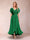 A-Line/Princess V-Neck Short Sleeves Long Evening Dresses with Appliques