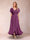 A-Line/Princess V-Neck Short Sleeves Long Evening Dresses with Appliques