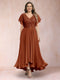 A-Line/Princess V-Neck Short Sleeves Long Plus Size Evening Dresses with Appliques