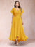 A-Line/Princess V-Neck Short Sleeves Long Plus Size Evening Dresses with Appliques