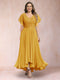 A-Line/Princess V-Neck Short Sleeves Long Plus Size Evening Dresses with Appliques