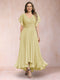 A-Line/Princess V-Neck Short Sleeves Long Plus Size Evening Dresses with Appliques