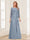 Lace Chiffon Square Neck 3/4 Sleeves 2 Pieces Mother of the Bride Dresses with Appliques & Jacket