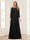 Lace Chiffon Square Neck 3/4 Sleeves 2 Pieces Mother of the Bride Dresses with Appliques & Jacket