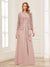 Lace Chiffon Square Neck 3/4 Sleeves 2 Pieces Mother of the Bride Dresses with Appliques & Jacket