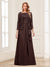 Lace Chiffon Square Neck 3/4 Sleeves 2 Pieces Mother of the Bride Dresses with Appliques & Jacket